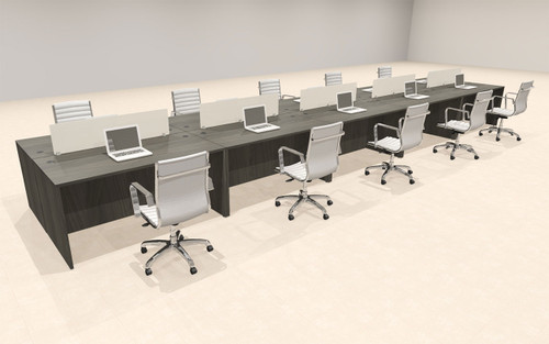 10 Person Modern Divider Office Workstation Desk Set, #OT-SUL-FP75